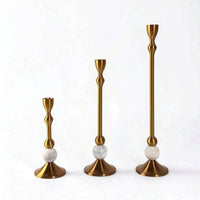 Candlestick Holder Vintage-Styled Tabletop Candle Holder Decorative for Wedding