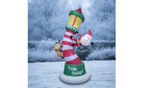Christmas Inflatable with Santa Outdoor Christmas Inflatable Decoration Festive Inflatable Yard Decoration for Lawn, Garden
