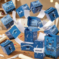 Graduation Burst Box Foldable Burst Gift Box Cube-Shaped
