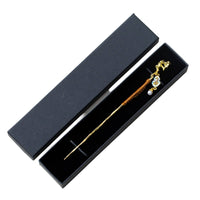 Tea Scoop with Rattan Handle Handmade Brass Tea Scoop Elegant for Collectors