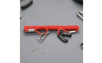 Coiled Outboard Engine Kill Switch Cord Spiral Elastic Engine Kill Switch Lanyard Red Outboard Engine Lanyard