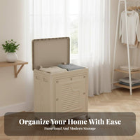 Large Capacity Collapsible Cabinet with Wheels Multi-Functional Rolling Toy Bin Dustproof Household Storage Two-Way Opening for Homeowners, Children, Bedroom, Living Room, Playroom, Nursery