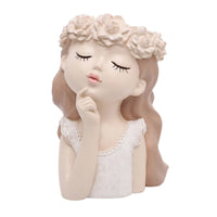 Fairy Girl Planter Decorative Plant Pot Unique for Bookshelf