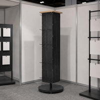 Pegboard Floor Display Tall and Narrow Retail Display Fixture Light Neutral