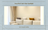 Adjustable anti-glare downlight