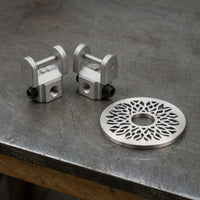 2 Pieces Saw Clamp Metal Clamp Head Threaded Hardware for Handymen, Hobbyists, Workshop, Home Projects