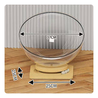 Transparent Acrylic Feline Bed Easy to Clean Raised Capsule Feline Bed Elevated