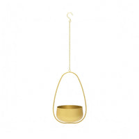 Teardrop Hanging Planter Smooth Painted Plant Holder Hook