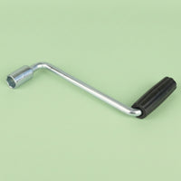 Chrome-Plated Stabilizer Jack Handle 19mm Crank Handle with Socket Ergonomic Rust-Resistant for Rv Repair