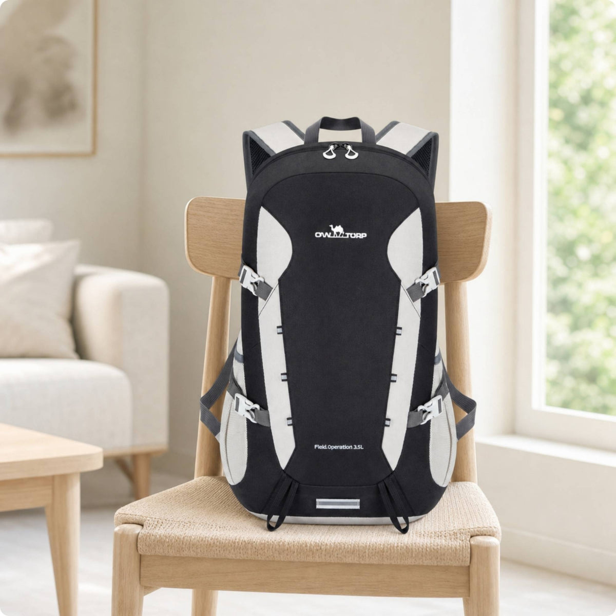 35L Hiking Backpack Padded Daypack Comfortable Bag Long-Lasting for Commuters