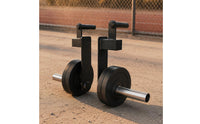 2 Pieces Farmer Walk Handles Knurled Grip Farmer Walk Handles for Gym