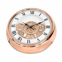 Gear Wall Clock Rustic Wall Clock with Moving Gears Classic for Cafe