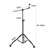 360 Degree Tilter Convertible Cymbal Stand Non-Slip Rubber Feet Swivel Cymbal Stand Collapsible Design for Stage Performance
