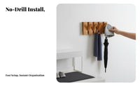 Keyboard Key Hook Rail Retractable hangers Flip-down Hook Rack Space-Saving
