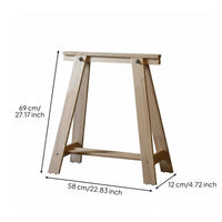 Solid Wood Trestle Leg Minimalist Design DIY Desk Leg Easy Assembly for Workshop