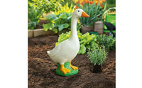 Goose Statue Textured Resin Goose Weather-Resistant for Garden, Yard, Homeowners