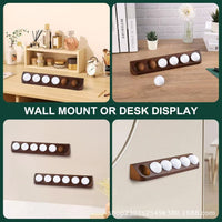 Wooden Golf Ball Display Stand for Desk