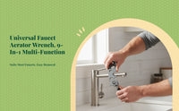 Faucet Aerator Removal Tool, Universal Wrench, Multifunctional Hand Tool for Kitchen & Bathroom Maintenance
