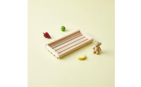 Natural Wood 1:12 Scale Dollhouse Tray Pre-Assembled Dollhouse Slatted Tray Versatile for Collectors