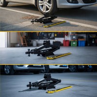 Slim-Design Manual Scissor Jack Foldable Scissor Jack with Crank Handle Long-Lasting Tool Strong for Tire Changes