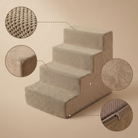 Pet Dog Stairs Ramp for Bed Sofa, Washable Sponge Steps for Small Medium Dogs, 3-5 Tiers