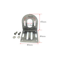Stainless Steel Motor Mounting Bracket with Screws Adjustable L-Shaped Bracket with Screws Slotted Easy to Install for Hobbyists, Makers, RC Boats, Model Building, Workshops