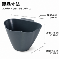 Car Trash Bin Kitchen Trash Bin Small Hanging 4L Oval Type With Garbage Bags