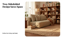 Sectional Block Couch Customizable Combination Sectional Sectional with Ottoman Minimalist Design Double-Sided for Studio