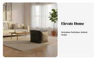 Round Pouf Nordic Design Cushioned Round Pouf Light Luxury Aesthetic for Parents