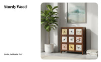 9-Drawer chest of drawers timeless design Chest of Drawers Vintage Design Multi-Functional for Homeowners, Entryway