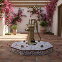 Cast Iron Hand Pump Decorative Manual Well Pump Easy Installation for Playground