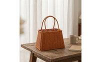 Woven Storage Basket with Handles Hand-Carry for Gift Presentation