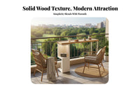 Sturdy Structure Sofa Bar Table Minimalist Design Solid Wood Console Table Easy to Clean Home Furniture Multi-Layer Storage for Apartment Dwellers, Business Owners, Living Room, Balcony, Small Space, Dining Area