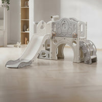 Space-Themed Toddler Climber with Slide Safe Climber and Slide Playset Modular Kids Play Structure with Telescope Easy Assembly for Toddlers, Children, Playroom, Home, Bedroom