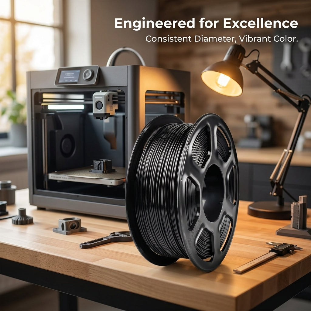 PETG 3D Printer Filament 1.75mm 1KG Spool, High Strength Material for FDM Printers, Dimensional Accuracy +/- 0.02mm for Prototyping