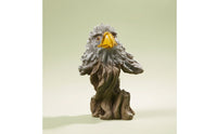 Wood-Grain Owl Ornament Details Decorative Resin Owl Figurine for Display
