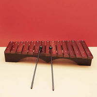15-Tone Red Wooden Glockenspiel for Music Education