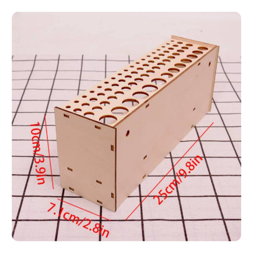 Wooden Brush Stand Detachable Wall Mount Brush Holder Freestanding Standing