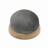 Sewing Needle Holder Round Pin Cushion Fabric Surface Wooden Base Sewing Tool for Making Crafts Pin Storage Creative Sewing Home Workspace