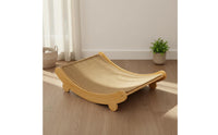 Shed-Non-Shedding Sisal Cat Scratcher Lounge Scratch Resistant Sisal Cat Scratcher Bed Ergonomic Curve Curved Scratching Lounge Long-Lasting & Sturdy