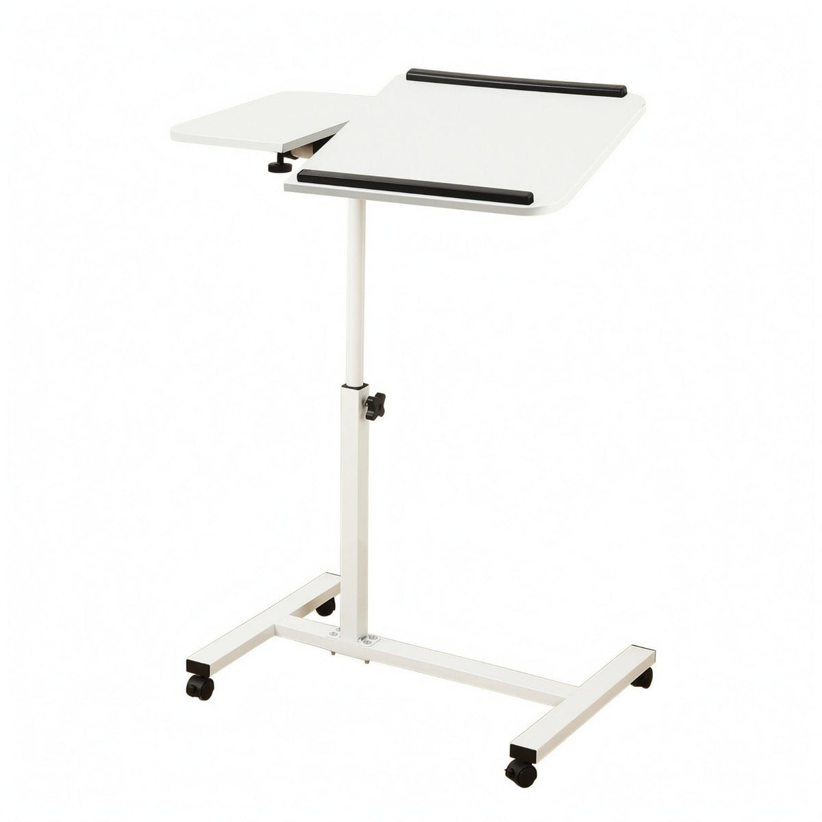 Mobile Bedside Desk Space Saving Height Adjustable Desk Sturdy Foldable Laptop Table for Sofa Side