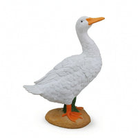 Duck Garden Ornament Textured Figurine Long-Lasting for Pond, Courtyard