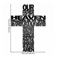 Christian Wall Decor Letter Cutout Religious Metal Wall Art for Believers, Christians