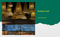Handwoven bamboo chandelier shade