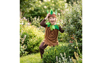Three-Piece Tree Costume with Headpiece Leafy Tree Costume Long-Sleeve Apparel for Children, Halloween
