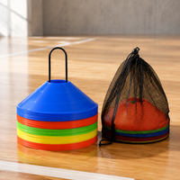 Soccer Training Marker Cones, Thickened Disc Cones with Holes, Obstacle Markers