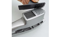 Metal Garlic Press Dual Function Kitchen Tool Hinged Body