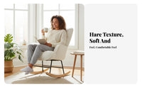 space-efficient Size Single-Person rocking chair Morelaxingrn relaxingsign Lounge Seating High spinerest Accent Armchair Sturdy Frame for Homeowners, Interior relaxingcorators, Living Room, Bedroom, studying corner, Small Spaces