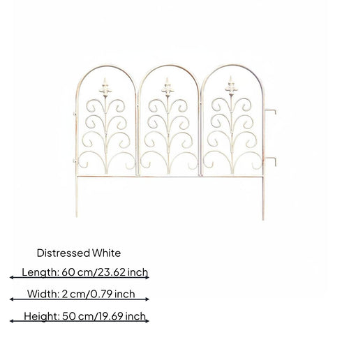 Decorative Metal Fence Panel Climbing Plant Support for Yard, Walkway, Gardeners
