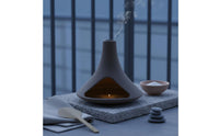 Heat Resistant Palo Sacred Holder Minimalist Design Ceramic Sage Burner Terracotta Incense Chimney for Meditation Practitioners, Spa, Altar